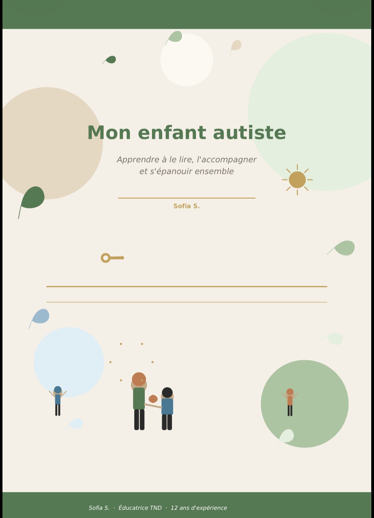 Couverture du guide Mon enfant autiste